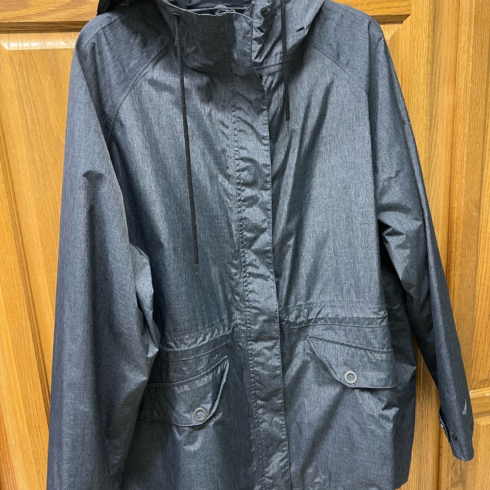 Columbia Gray Waterproof Rain Trench